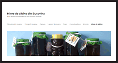 Desktop Screenshot of miere-bucovina.ro